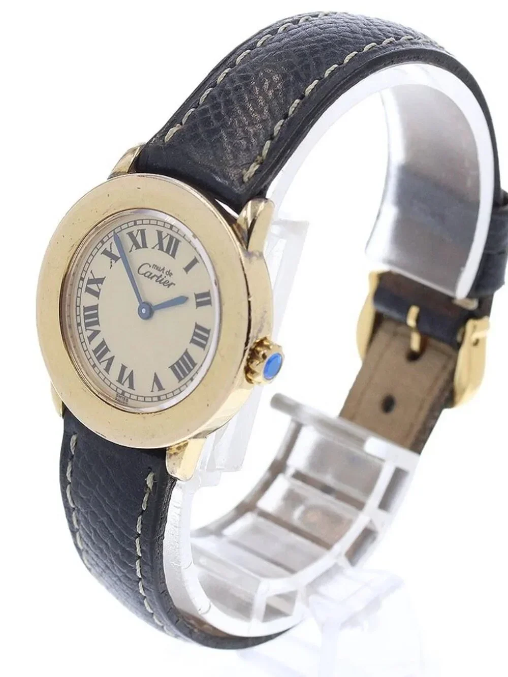 CARTIER Must Rondo SM W1008743 beige Dial Quartz Ladies Watch_968377